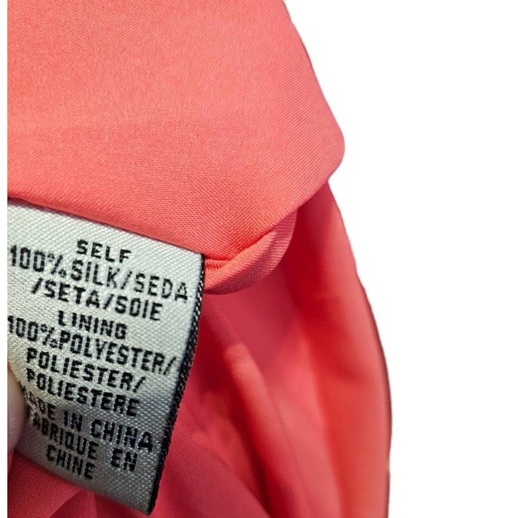 Tibi 4 Pink Floral Chiffon Lace Strapless Hi Low Dress Hibiscus Tropical resort - Picture 2 of 5